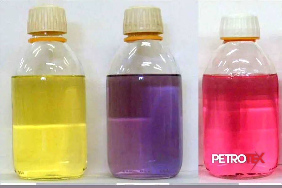 انواع رنگ بنزین، رنگ بنزین معمولی، رنگ بنزین سوپر، رنگ بنزین یورو 4، رنگ بنزین یورو 5